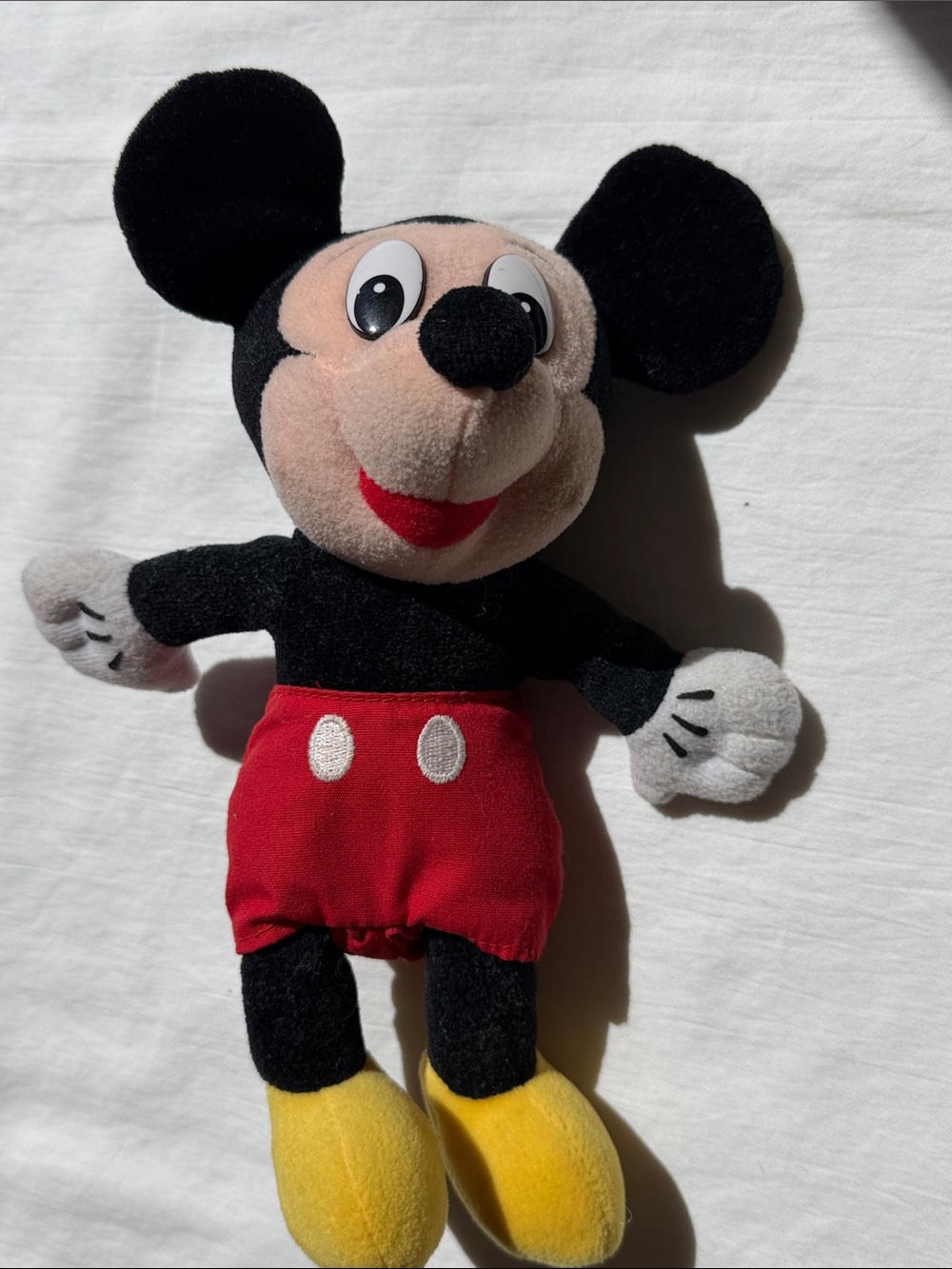 Classic Black and Red Mickey Mouse Plush Toy - Kids Favorite